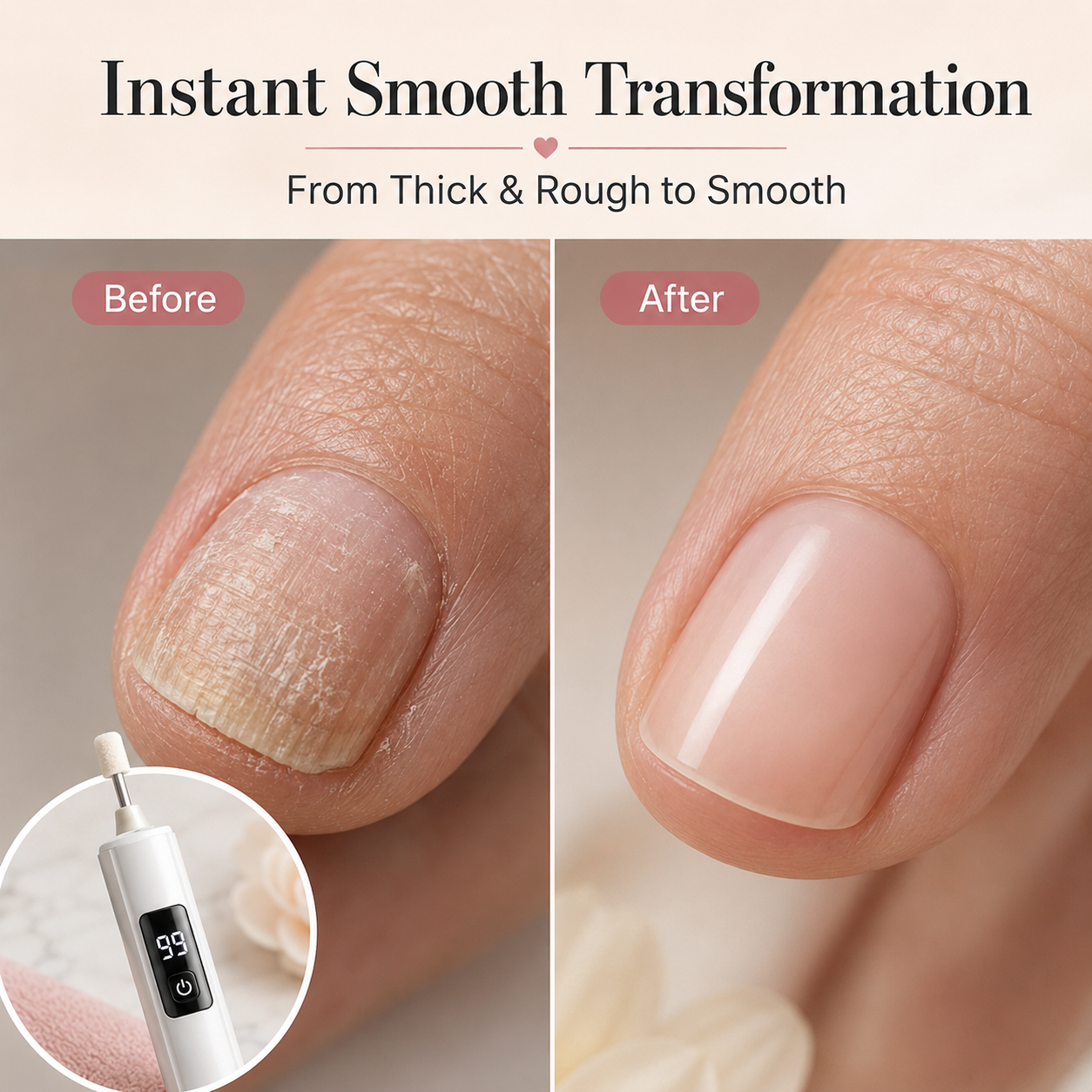 ✨50% OFF TODAY💅 Electric Nail Grinder – Transform Thick Rough Nails