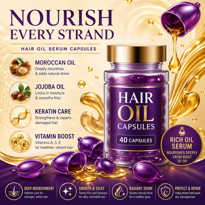 ✨50% OFF TODAY💜 Frizz Control Hair Capsules 🌿For Smooth, Shiny & Healthier-Looking Hair