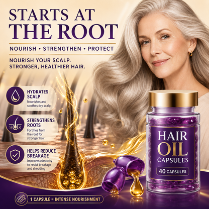 ✨50% OFF TODAY💜 Frizz Control Hair Capsules 🌿For Smooth, Shiny & Healthier-Looking Hair