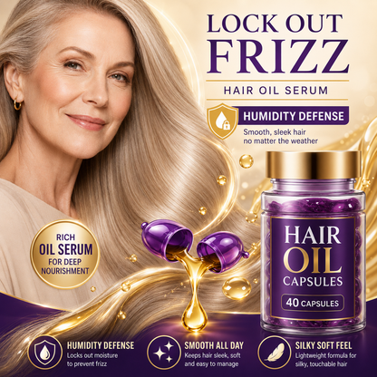 ✨50% OFF TODAY💜 Frizz Control Hair Capsules 🌿For Smooth, Shiny & Healthier-Looking Hair