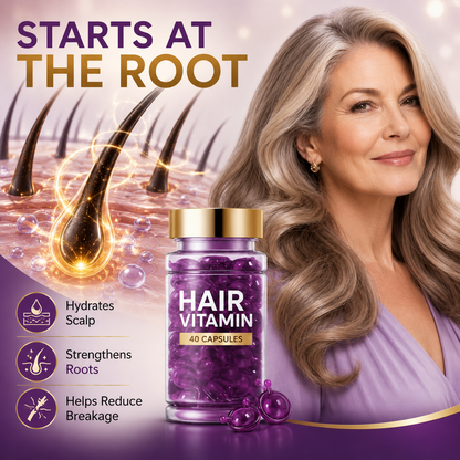 ✨50% OFF TODAY💜 Frizz Control Hair Capsules 🌿For Smooth, Shiny & Healthier-Looking Hair