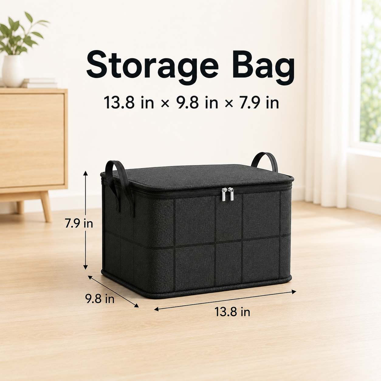 🔥 50% OFF XXL Zippered Storage Bag for Bedding, Clothes & Blankets