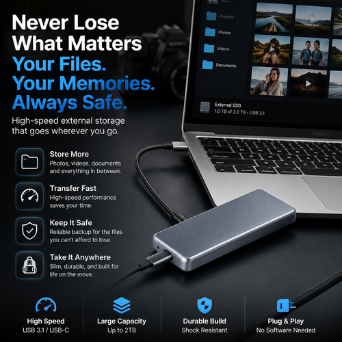 📱 Portable Phone Photo Backup Storage – Free Up Space For Photos & Videos 💾