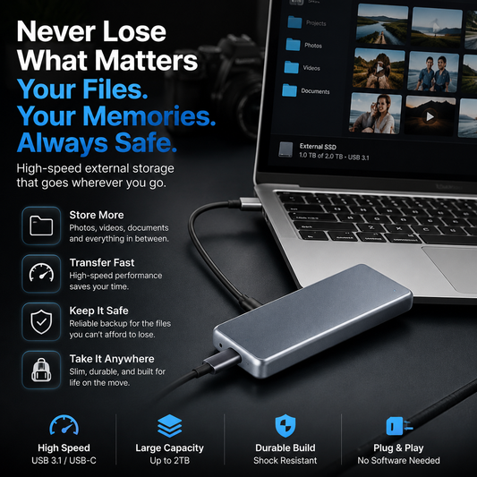 📱 Portable Phone Photo Backup Storage – Free Up Space For Photos & Videos 💾
