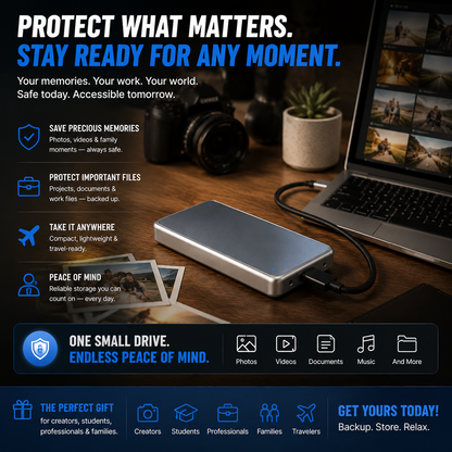 📱 Portable Phone Photo Backup Storage – Free Up Space For Photos & Videos 💾