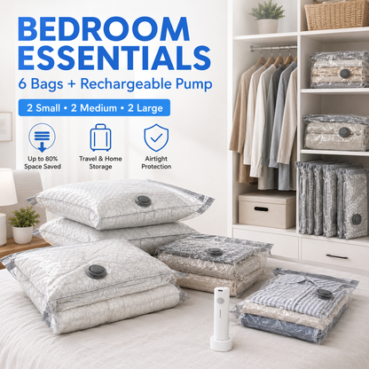✈️49% OFF TODAY🧳 Travel Vacuum Storage Bags with Electric Pump