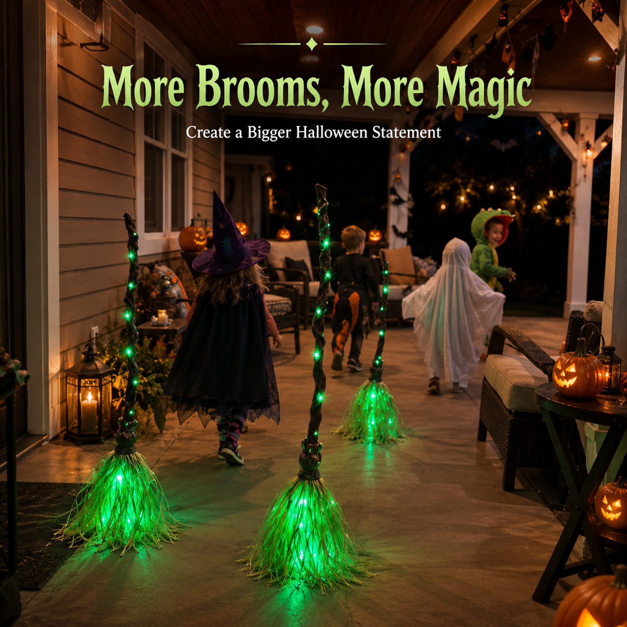 🧙‍♀️ SAVE 50%🧹Animated Witch Broom – Moves, Lights Up & Makes Spooky Sounds