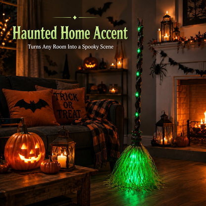 🧙‍♀️ SAVE 50%🧹Animated Witch Broom – Moves, Lights Up & Makes Spooky Sounds