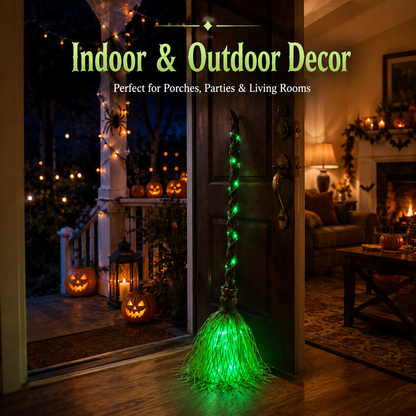 🧙‍♀️ SAVE 50%🧹Animated Witch Broom – Moves, Lights Up & Makes Spooky Sounds