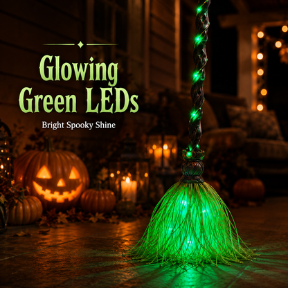 🧙‍♀️ SAVE 50%🧹Animated Witch Broom – Moves, Lights Up & Makes Spooky Sounds