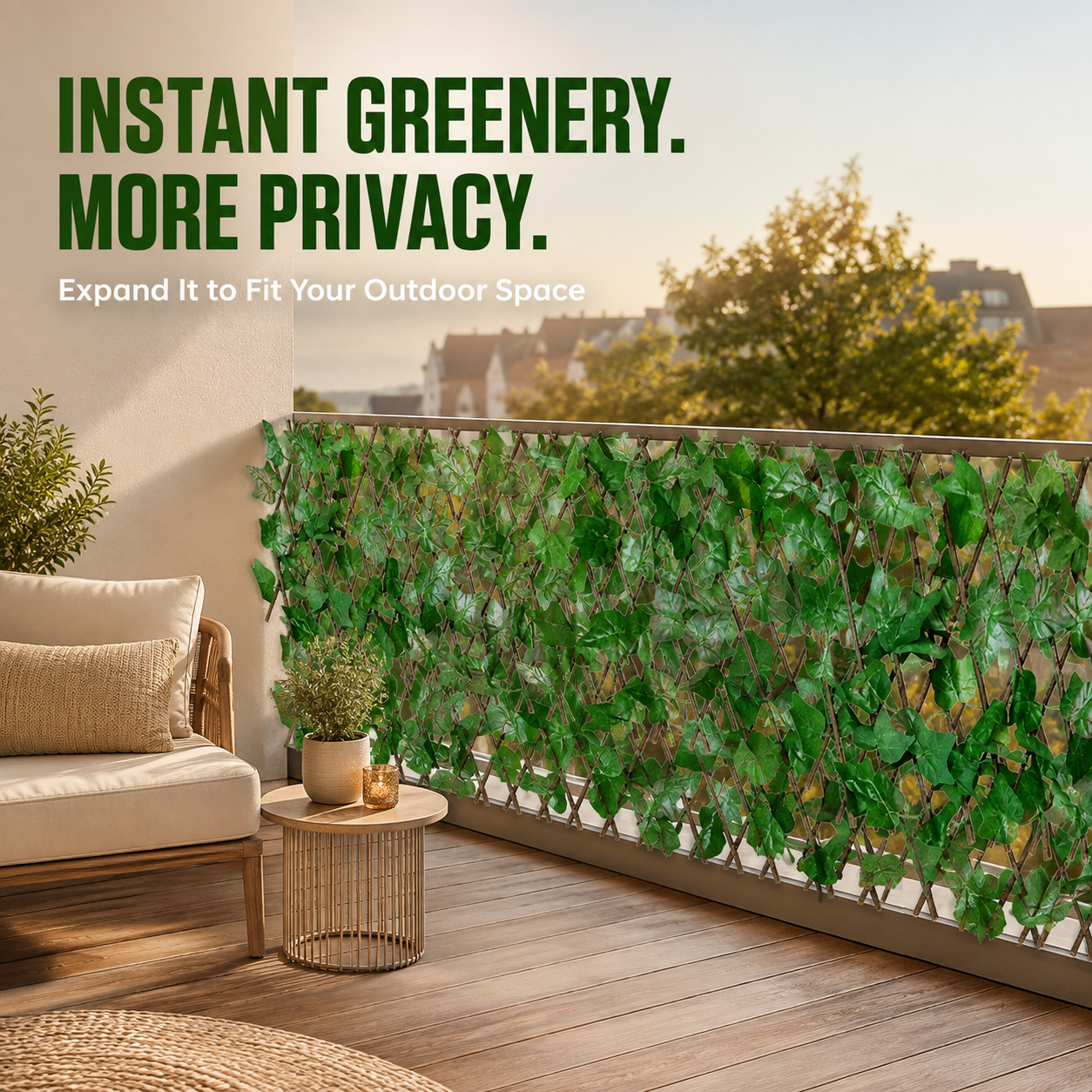 🔥49% OFF TODAY🌿 Expandable Faux Ivy Privacy Fence– Instant Greenery & Privacy