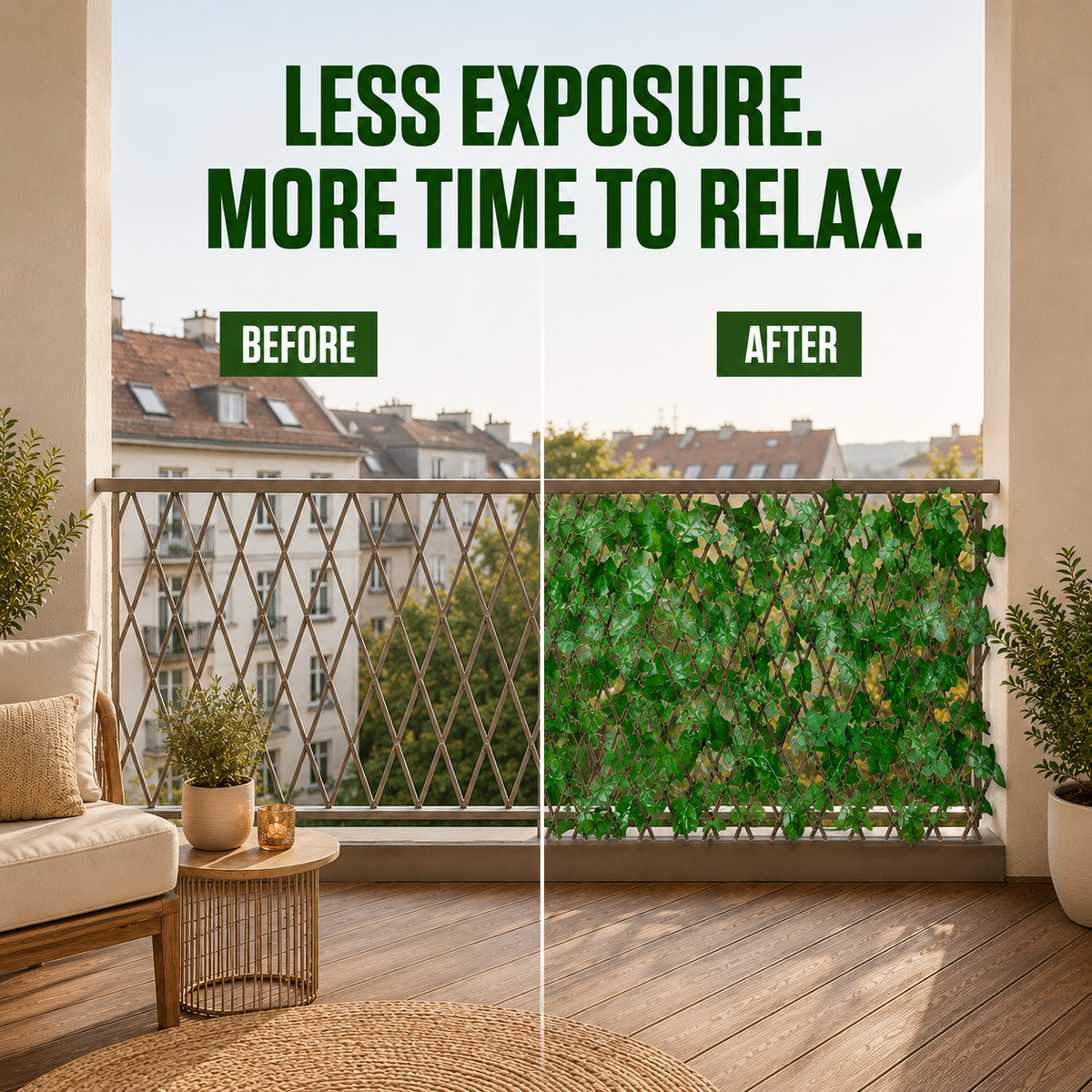 🔥49% OFF TODAY🌿 Expandable Faux Ivy Privacy Fence– Instant Greenery & Privacy