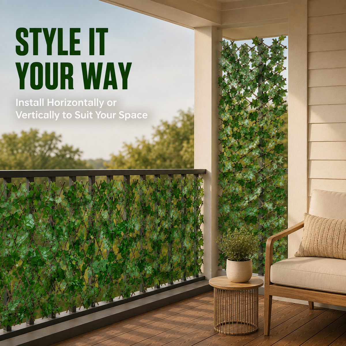 🔥49% OFF TODAY🌿 Expandable Faux Ivy Privacy Fence– Instant Greenery & Privacy