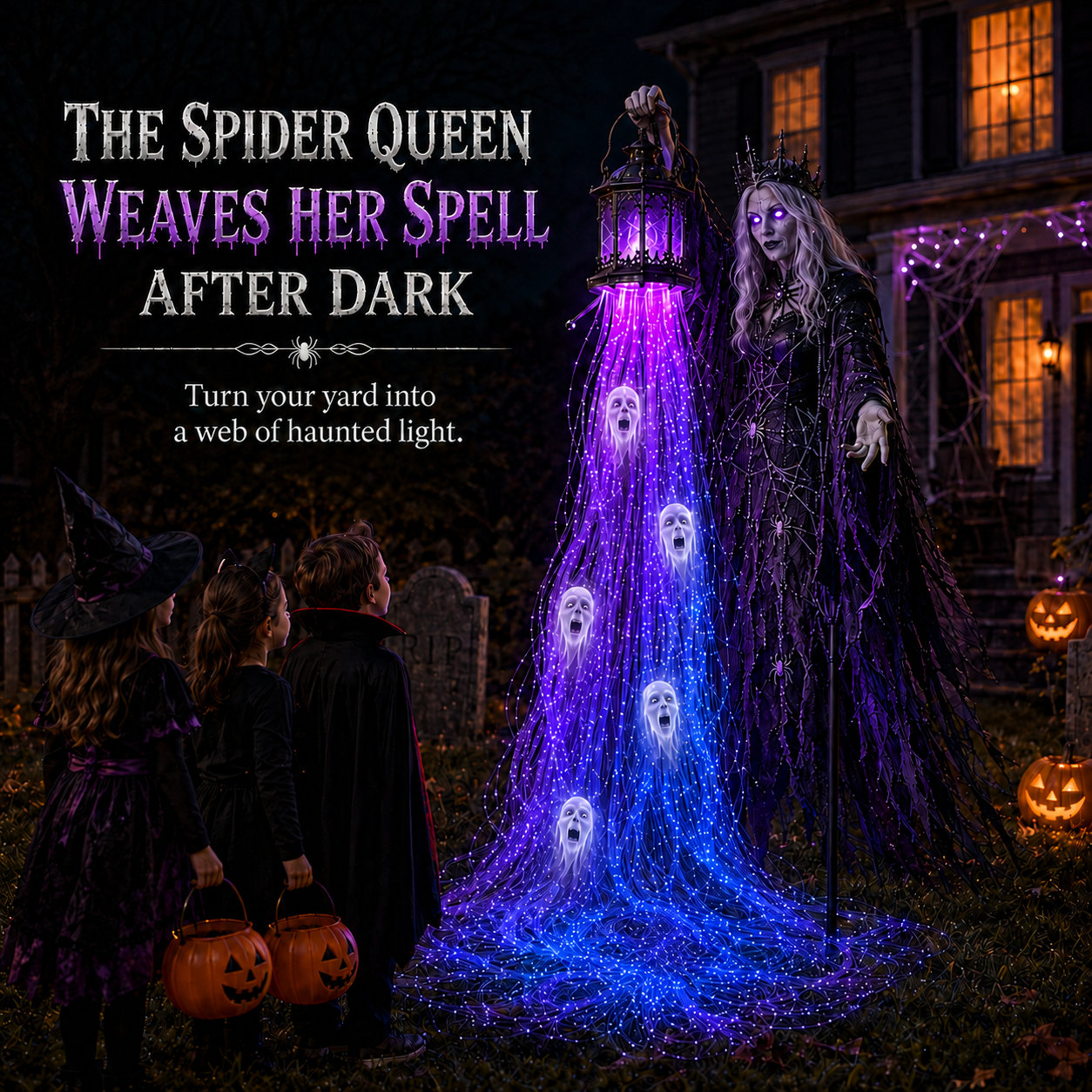 🎃 Today Only 49% OFF – 🎃 Halloween Soul Harvester Solar Garden Light – Rising Spirit Glow 👻