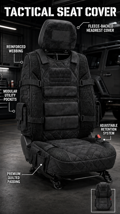 📣 50% OFF — Tactical Car Seat Cover & Organizer 🚙 Built for Storage, Protection & Everyday Gear
