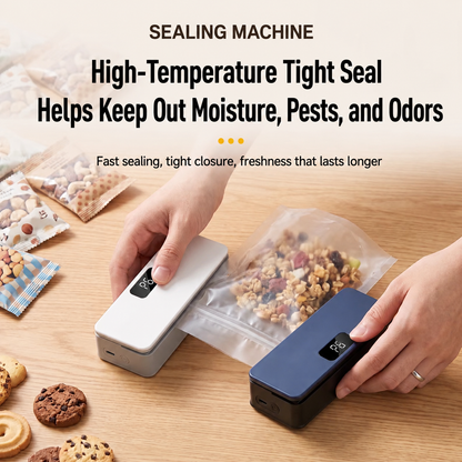 🔥 2-in-1 Rechargeable Mini Bag Sealer with Cutter