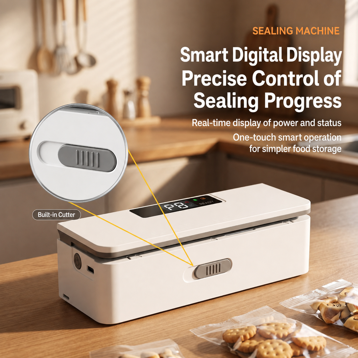 🔥 2-in-1 Rechargeable Mini Bag Sealer with Cutter