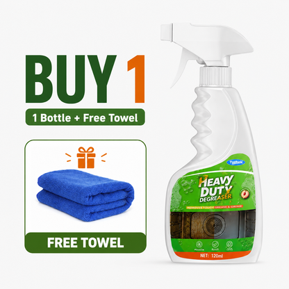 🏆52K+ Sold🧽 Heavy-Duty Kitchen Degreaser Spray + Free Cleaning Towel