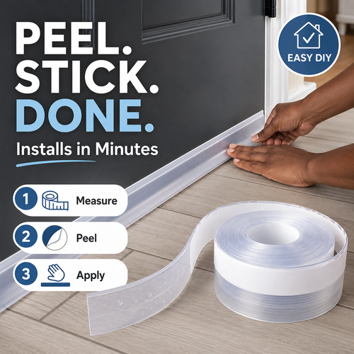 🔥55% OFF🛡️Universal Door Gap Seal Tape – Draft, Dust & Bug Blocker