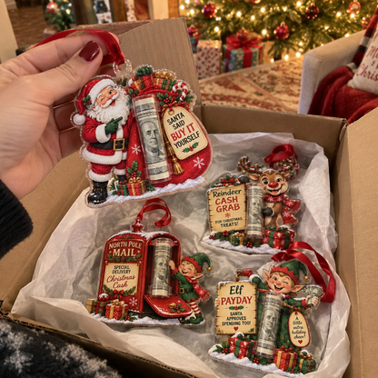 🎅 Christmas Money Holder Tree Ornaments | Creative Cash Gift Keepsake & Stocking Stuffer 🎁