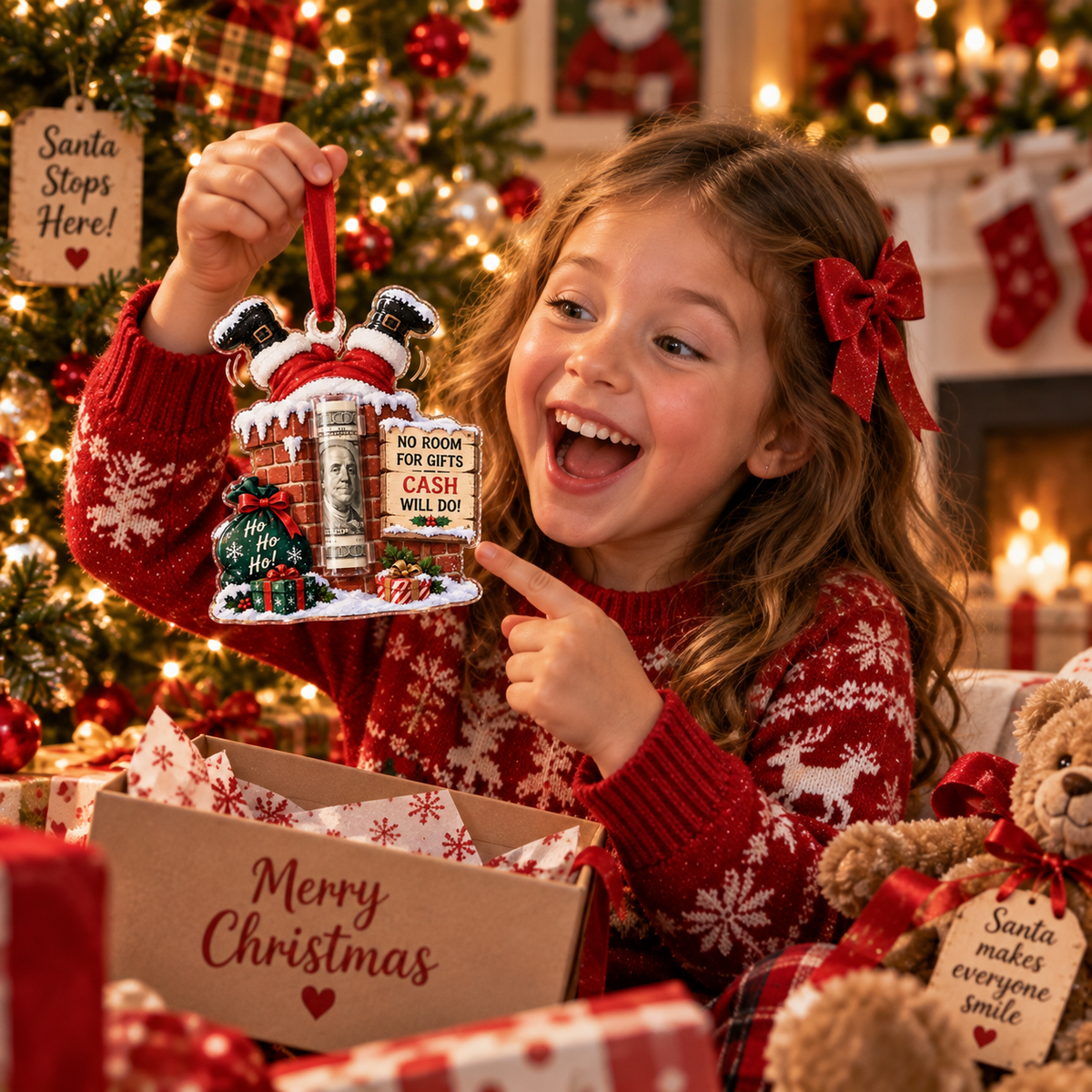 🎅 Christmas Money Holder Tree Ornaments | Creative Cash Gift Keepsake & Stocking Stuffer 🎁
