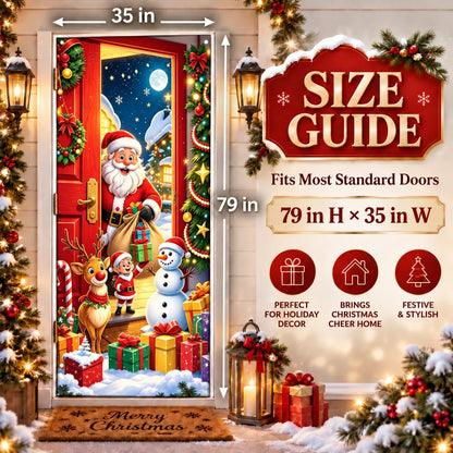 Magical Christmas Door Cover & Holiday Party Banner 🎄