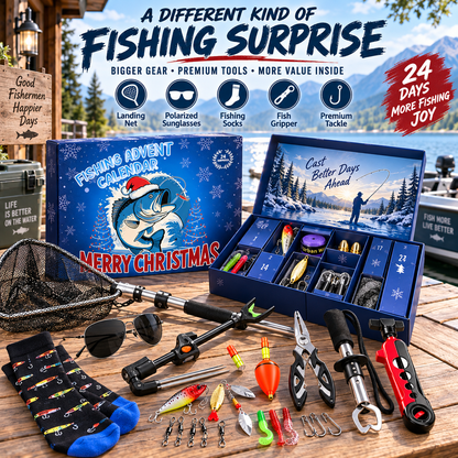 🎁Deluxe Fish Advent Calendar 24 Days🐟Upgrade Packaging