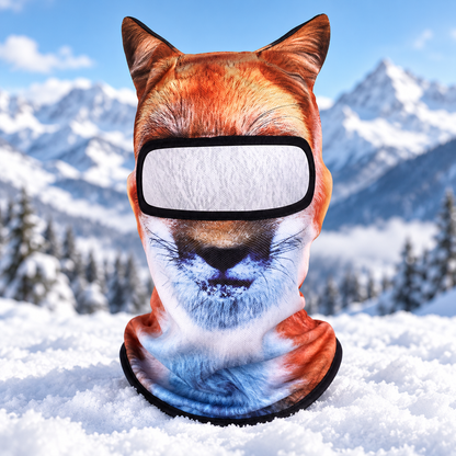 ✨3D Cat Ski Mask with Ears – Funny Windproof Balaclava for Skiing & Festivals