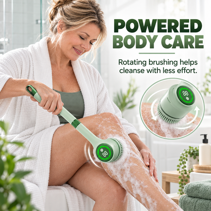 🔥 50% OFF Electric Long-Handle Body Scrubber – Reach More, Scrub Less 🫧