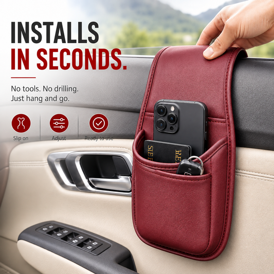 💥Buy 1 Get 1 FREE🚗 – Leather Car Door & Console Organizer