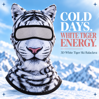 🐱 3D Cat Balaclava – Lightweight Cat Ear Ski Mask & Costume 🎭