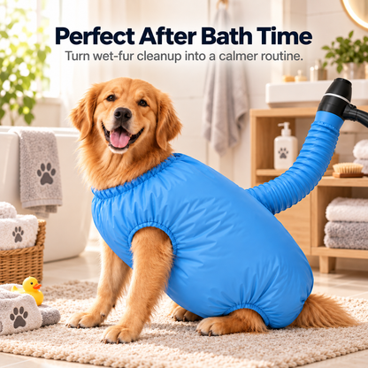 🐶 Gentle Pet Drying Bag for a Calm & Cozy Drying Experience