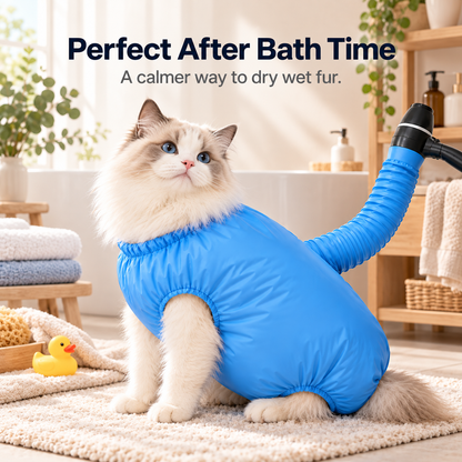 🐶 Gentle Pet Drying Bag for a Calm & Cozy Drying Experience