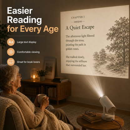 📚 SAVE 49% TODAY-✨ Smart Reading Projector for Bedtime & Learning