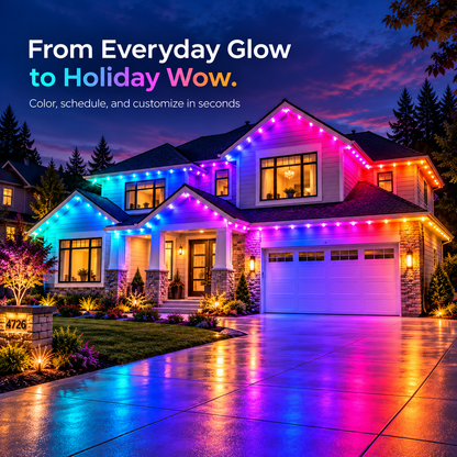 🎅Early Christmas 49% OFF - Smart Rainbow LED Permanent Outdoor Light - Smartlight 🎁