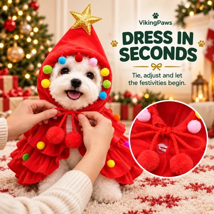 🎄 Turn Your Pet Into a Christmas Tree! 🐶 Funny Holiday Pet Outfit