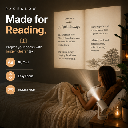 📚 SAVE 49% TODAY-✨ Smart Reading Projector for Bedtime & Learning