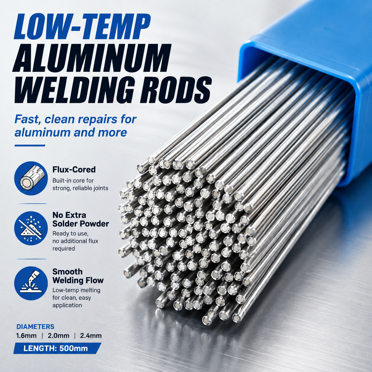 🏗️🌟  Aluminium Welding Rods – Repair engine blocks, gearboxes, loading ramps & more. Easy to melt – no expensive equipment needed! 💰✅