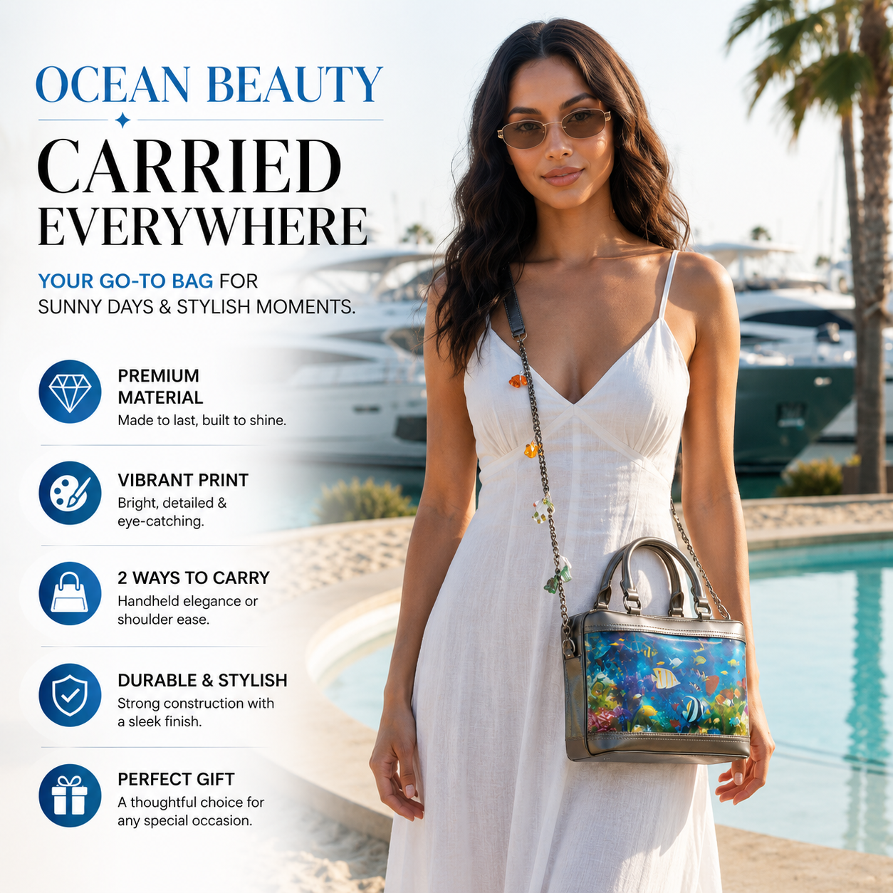 🌊🐠 Transparent Ocean Bag 💥 Carry a Little Piece of the Sea