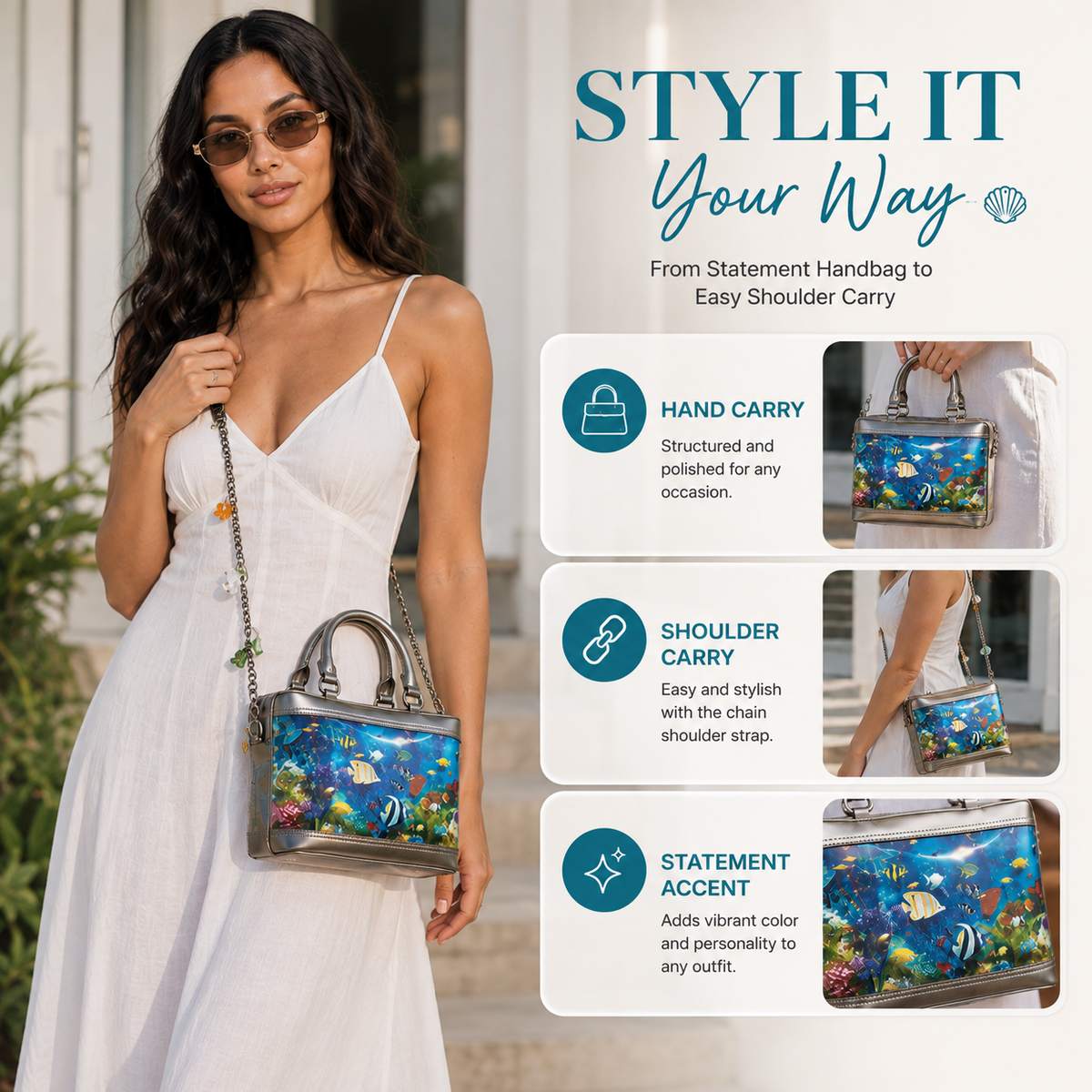 🌊🐠 Transparent Ocean Bag 💥 Carry a Little Piece of the Sea