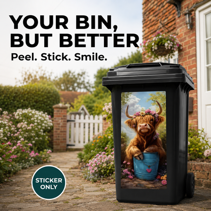 🐴3PCS Funny Horse and Donkey Wheelie Bin Stickers for Outdoor Décor