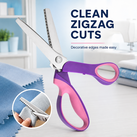 ✂️ Pinking Shears for Fabric, Sewing & DIY Crafts 🧵