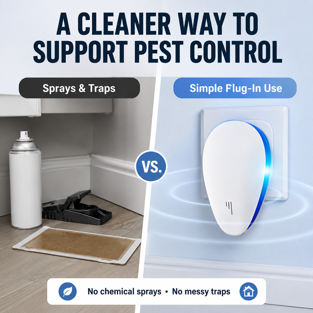 ⚡⚡Buy 1 get 1 free🏠 Plug-In Ultrasonic Pest Repeller for Home & Indoor Rooms 🔌