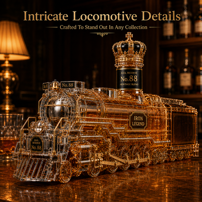 🚂 Vintage Steam Locomotive Decanter – 750ml Collectible Bar Display Bottle