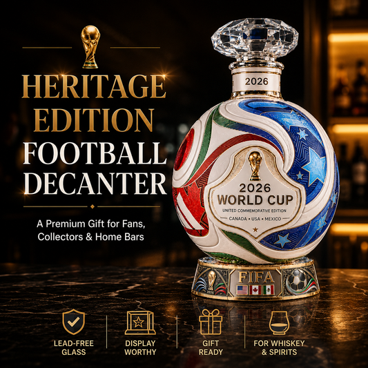 ⚽ Own the Glory: 2026 Match Ball Decanter – Heritage Edition