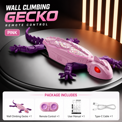 🦎 Gecko Rush Wall Climbing RC Toy | 2.4G Remote Control LED Lizard