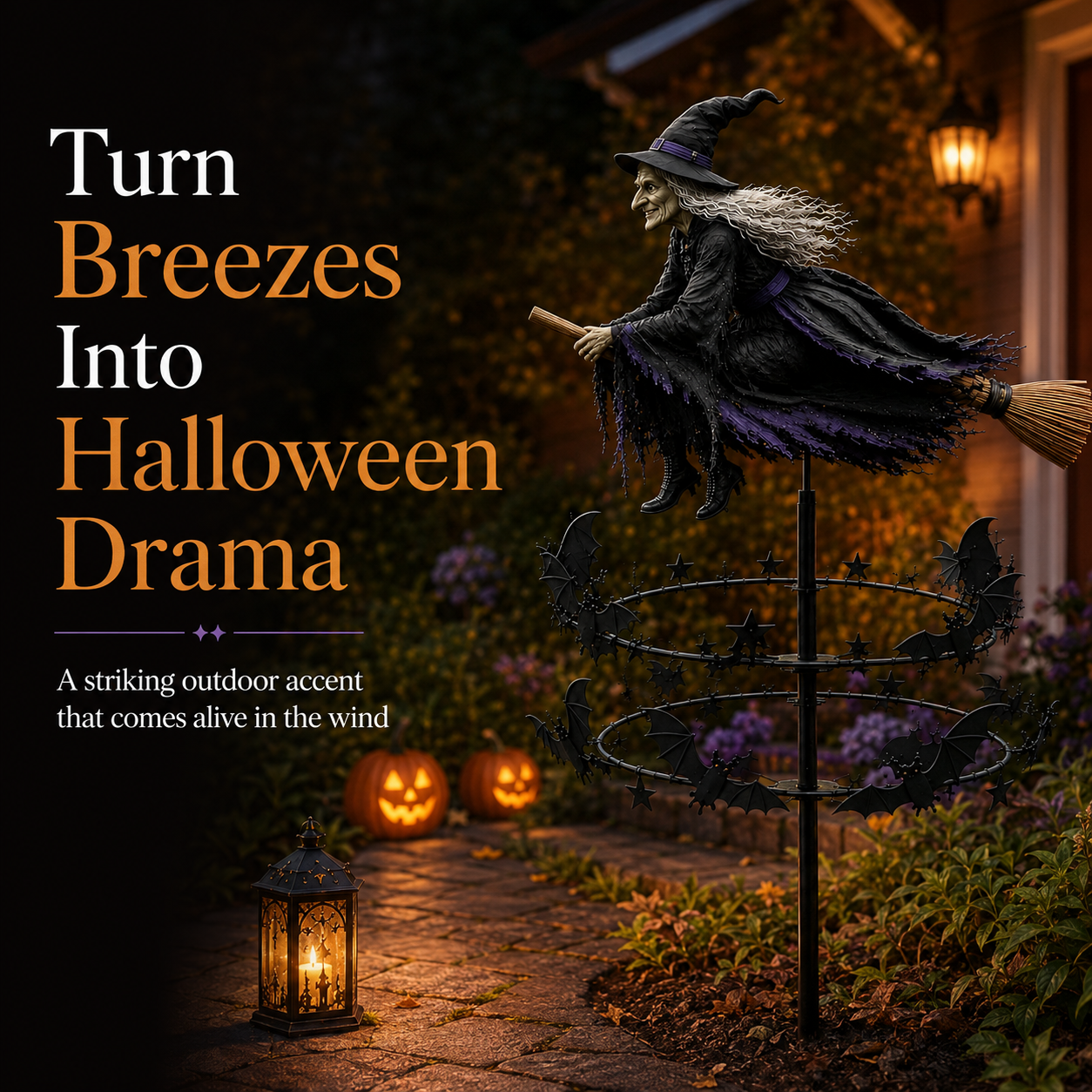 🔥 Limited time 70% OFF – 🧙‍♀️ The Enchanted Witch Garden Wind Spinner
