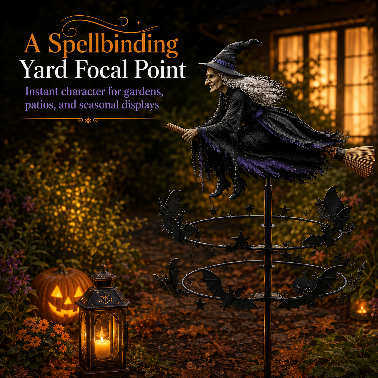 🔥 Limited time 70% OFF – 🧙‍♀️ The Enchanted Witch Garden Wind Spinner