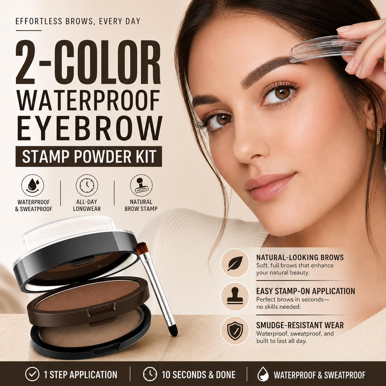 ✨ Adjustable Eyebrow Stamp – Two-Color Brow Powder For Natural-Looking Brows