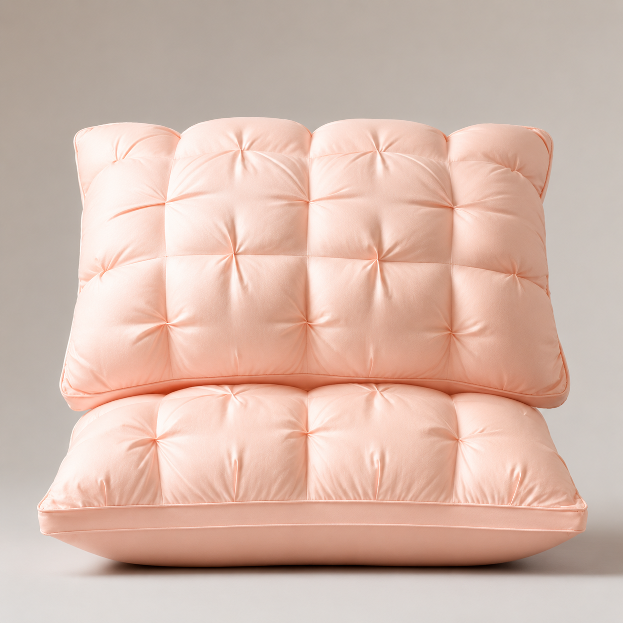 🛏️ Tufted Cooling Pillow – Ice Silk Breathable, Machine Washable